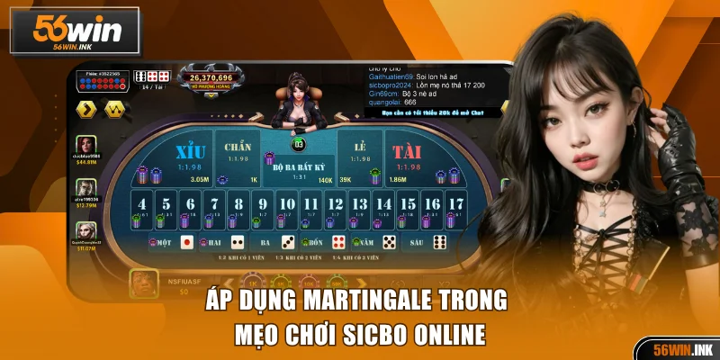 Áp dụng Martingale trong mẹo chơi sicbo online