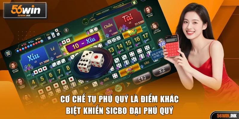 Cơ chế Tụ Phú Quý là điểm khác biệt khiến Sicbo Đại Phú Quý
