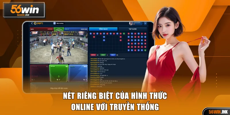 Đá Gà Trực Tuyến Là Gì? Kỹ Thuật Cược Dễ Thắng Tại 56WIN 4 Những nét riêng biệt của hình thức online với truyền thống