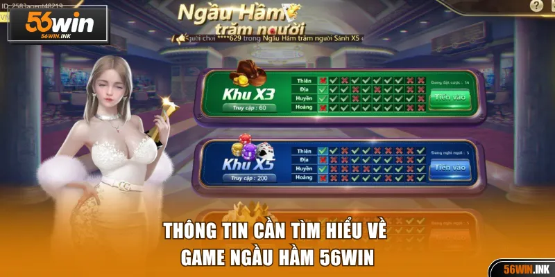 Ngầu Hầm Dễ Chơi Đổi Thưởng Siêu Hấp Dẫn Tại 56WIN 2 Thông tin cần tìm hiểu về game Ngầu hầm 56WIN